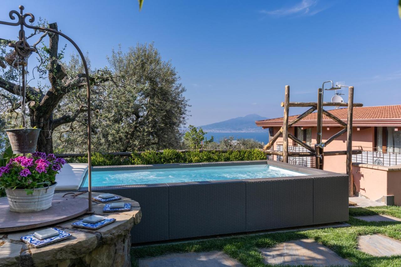 Villa Caruso Private Heated Pool & Sea View Sorrento Exterior foto
